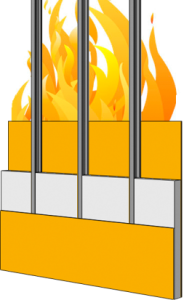 wall panel assemblies in fire